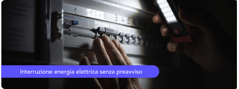 Interruzione energia elettrica senza preavviso: quando si verifica e cosa fare?