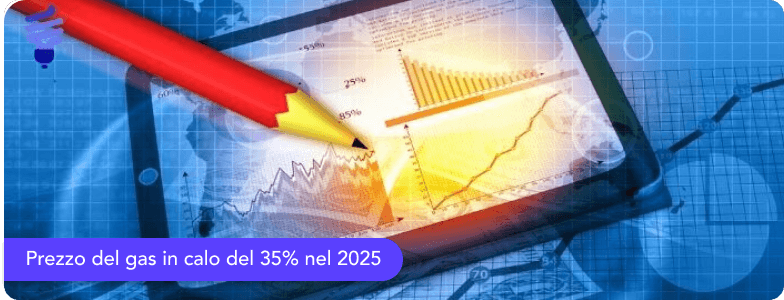 Prezzo del gas in calo del 35% nel 2025: inversione netta rispetto al 2024