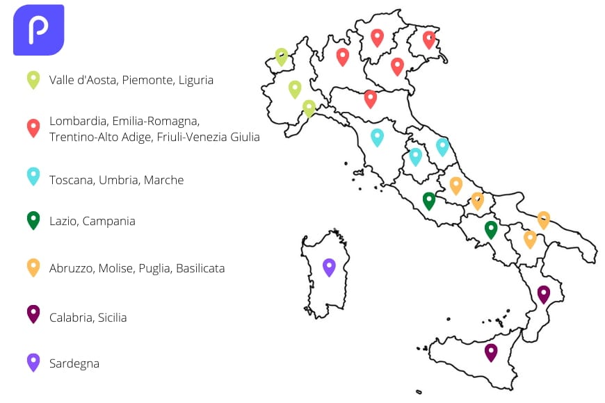 costo medio gas per regione