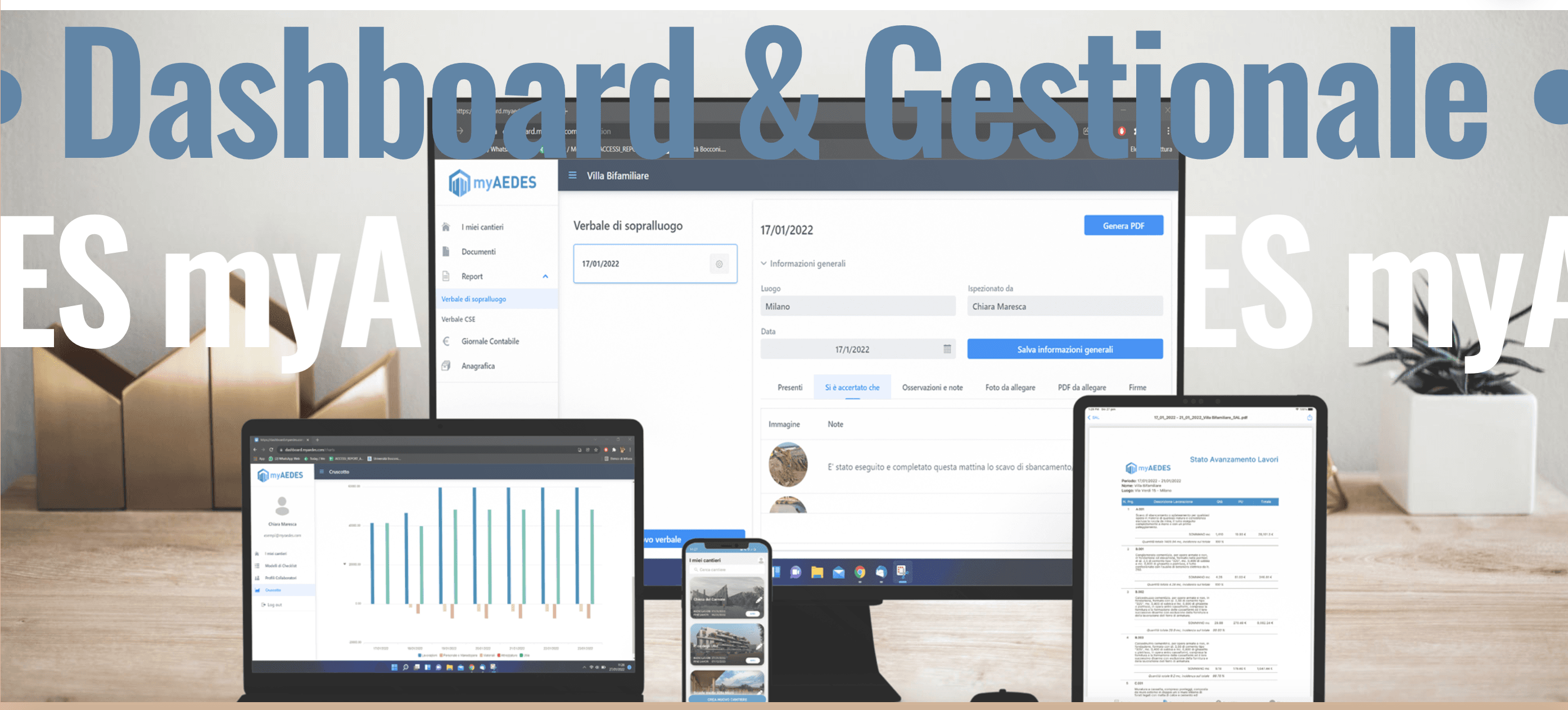 Cantiere sotto controllo tramite un'unica app