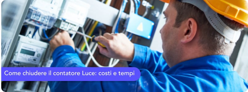 Chiusura contatore Luce